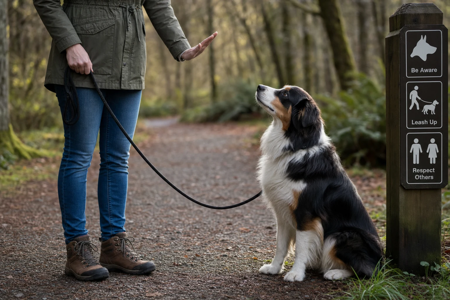 A concerned dog owner holding their pet's leash while learning about common dog bite injuries and prevention methods.. The Most Common Types of Dog Bite Injuries and How to Prevent Them