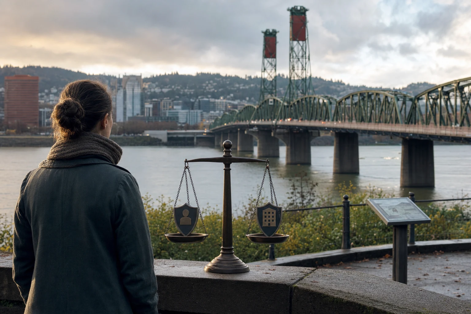 Alt-tag: "Legal documents and Oregon Supreme Court gavel representing the Georgetown Realty, Inc. v. Home Ins. Co. case impact on personal injury insurance claims in Oregon."