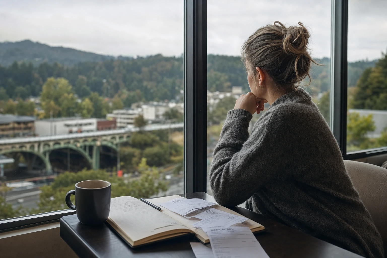 A lawyer discussing an Oregon Letter of Protection with a client injured due to a car accident