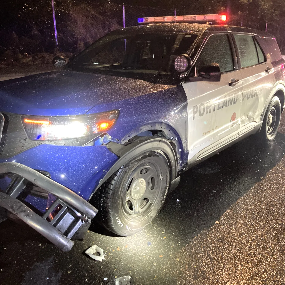 Drunk Driver Sideswipes Officer's Vehicle, Raising Concerns About Road Safety in Oregon
