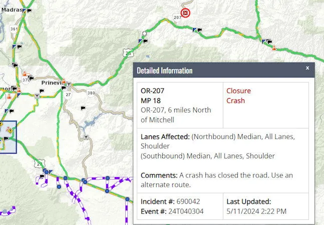 Oregon City Woman Dies, Husband Hurt in Hwy 207 Motorcycle Crash